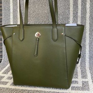 Kate Spade Marti Large Tote Pebbled Leather Enchanted Green